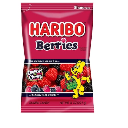Haribo Haribo Confectionery Berries 8 oz. Bag, PK10 30006